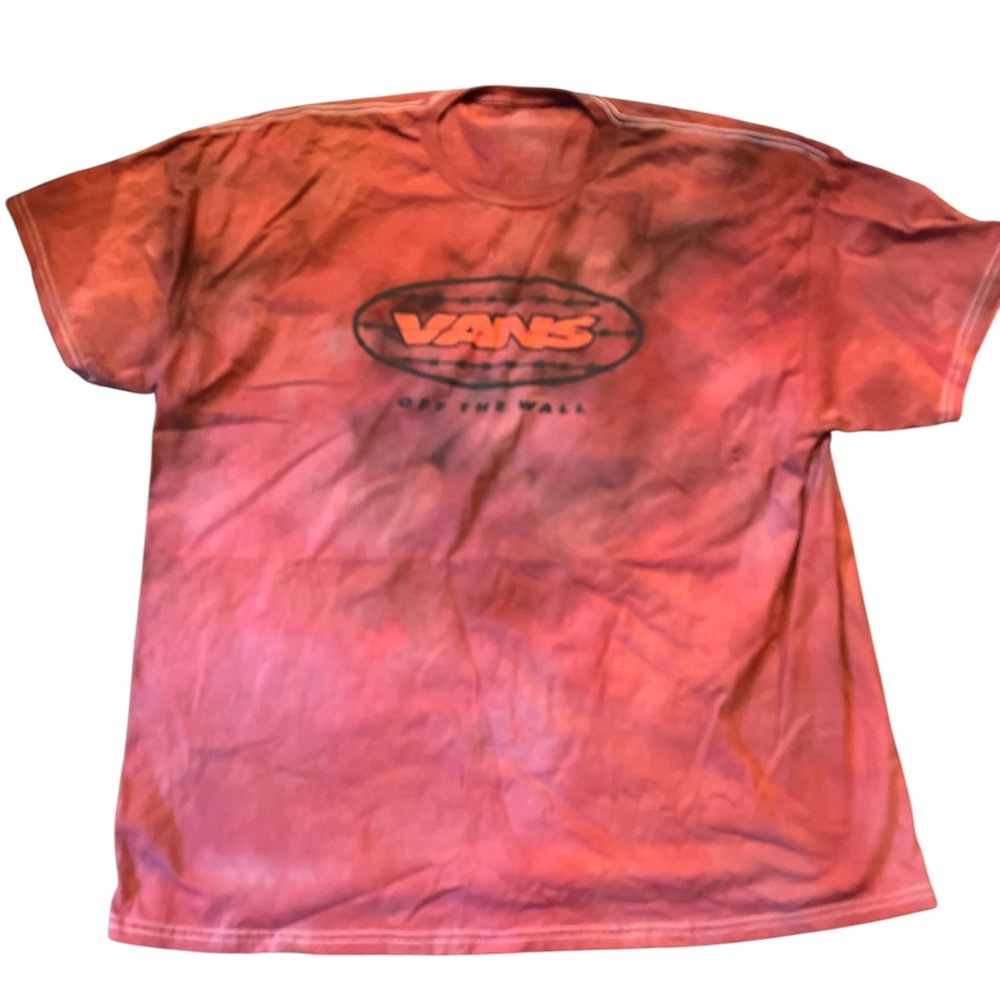 Vans Red and Black Graphic Tee